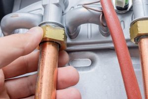Copper pipes, heating boiler repair. furnace installation