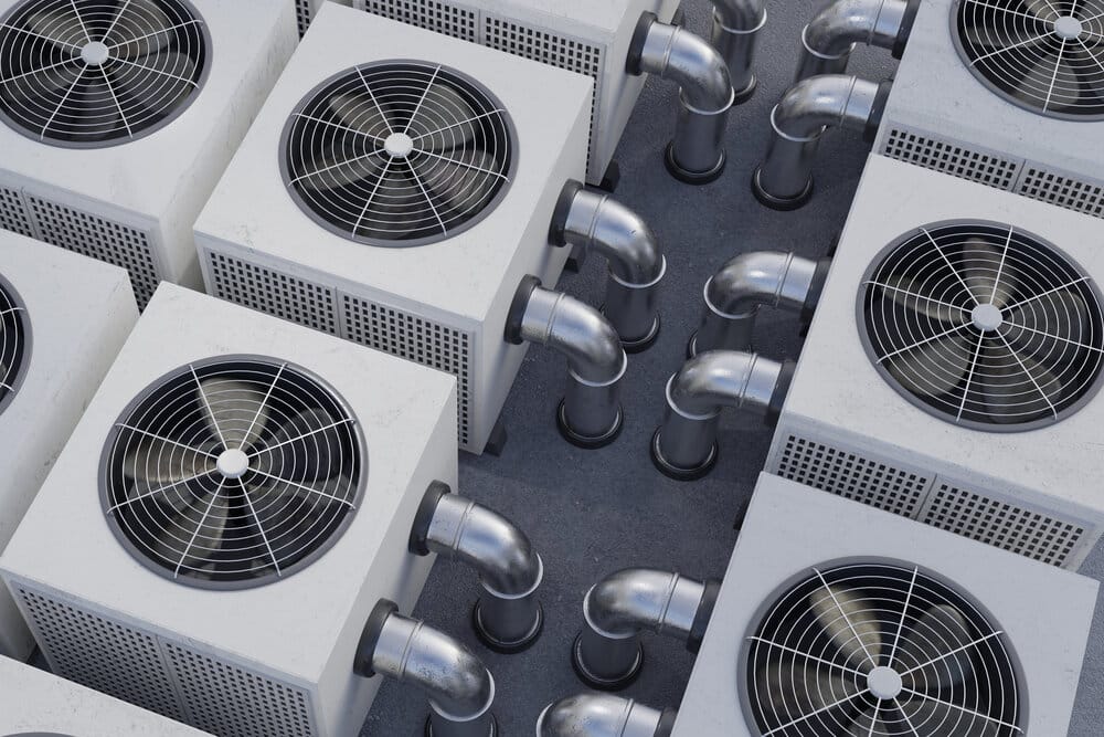 Commercial HVAC units (heating, ventilation and air conditioning).