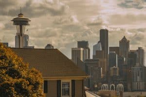 Seattle Downtown Tower Skyline View